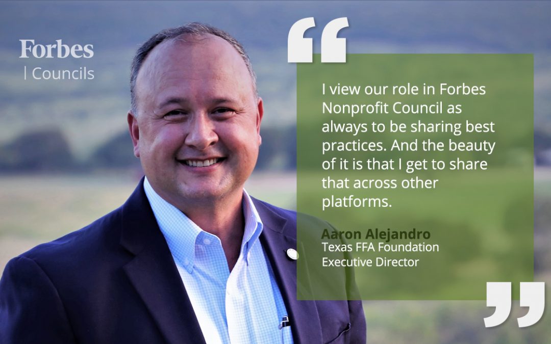 Aaron Alejandro Says Forbes Nonprofit Council Gives His Brand More Visibility and Helps Him Inspire Educators