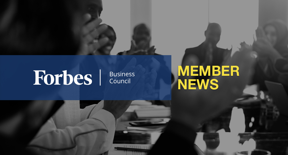 Forbes Business Council Member News – May 2020